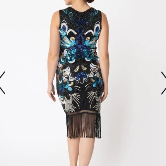 NWT Fringe Flapper Dress - Picture 4 of 16